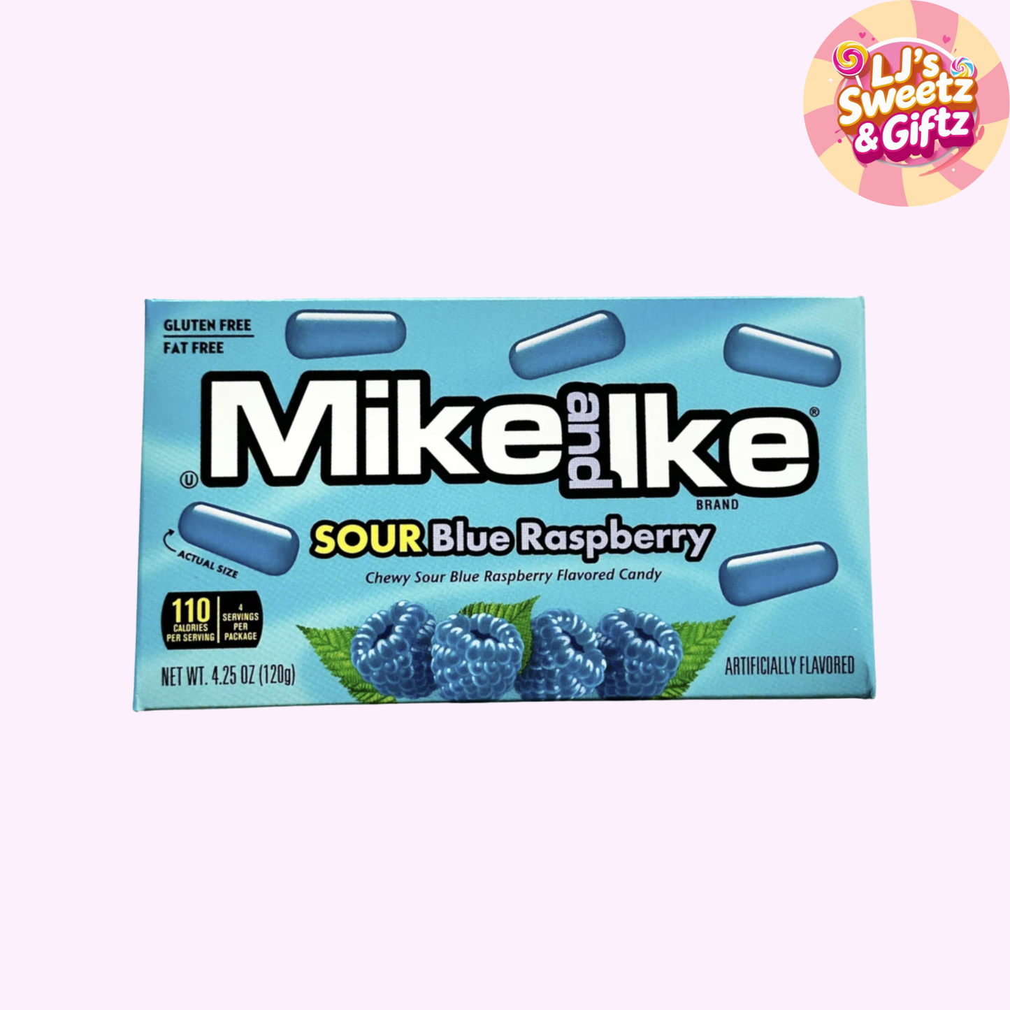 Mike and Ike Sour Blue Raspberry Theatre box 120g