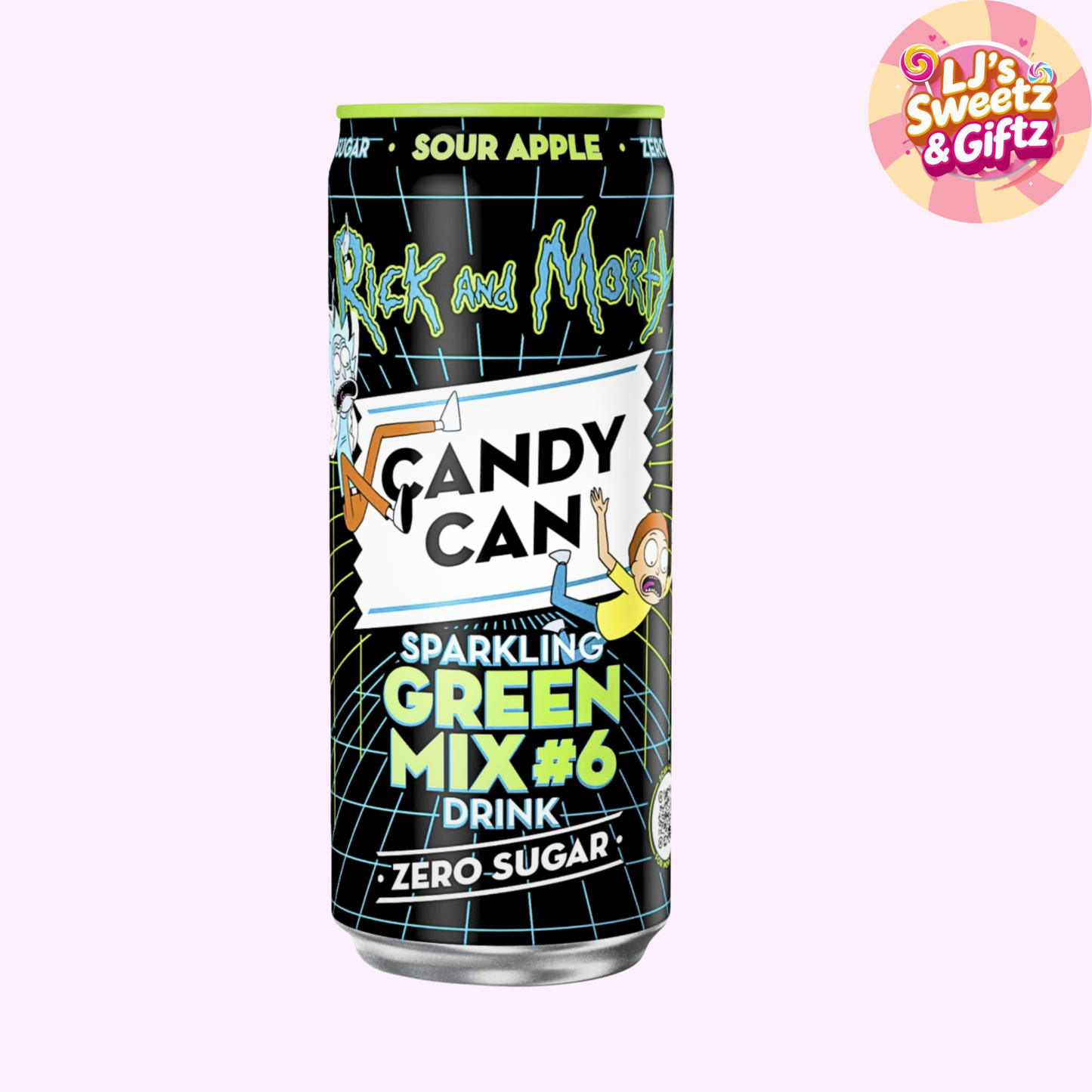 Candy Can Ricky & Morty Sour Apple Flavour Can
