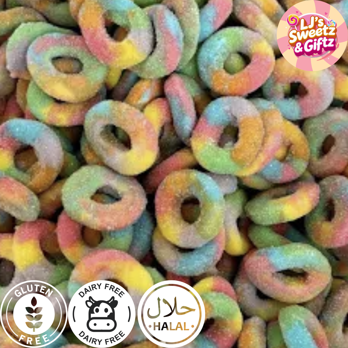 Rainbow Rings 300g