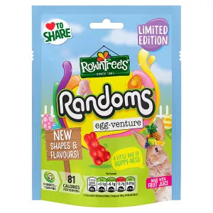 3 x Rowntree's Limited Edition Randoms Egg  Sharing Bag 130g 08/26