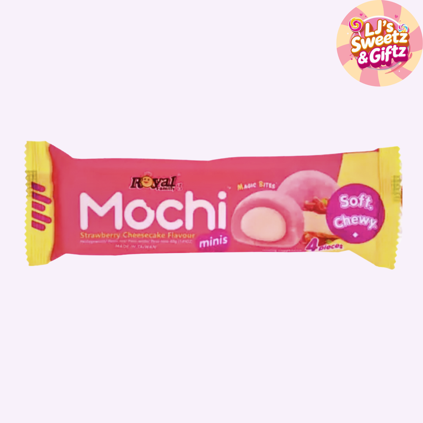 Royal Mochi Strawberry Cheesecake Snack Pack