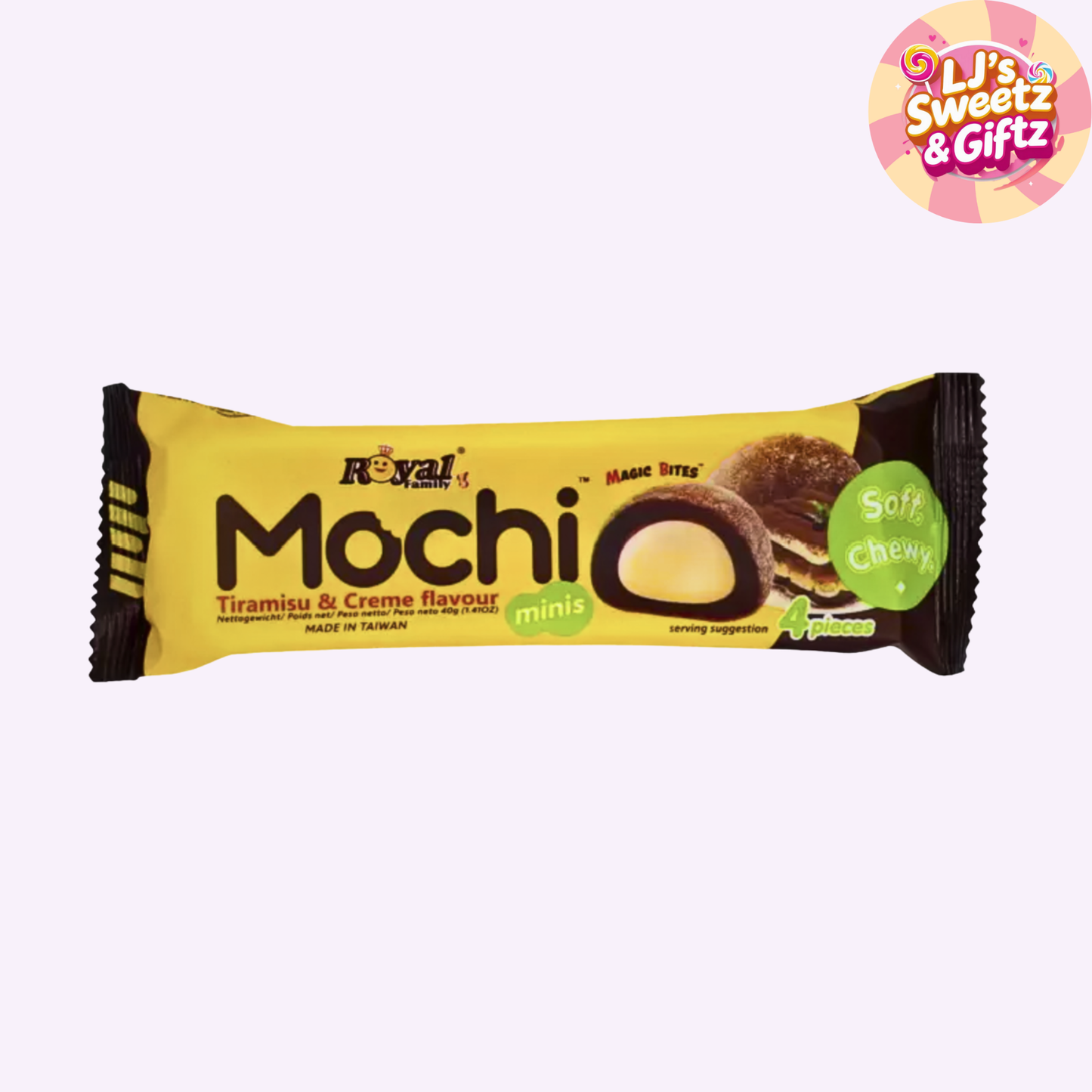 Royal Mochi Tiramisu & Creme Snack Pack