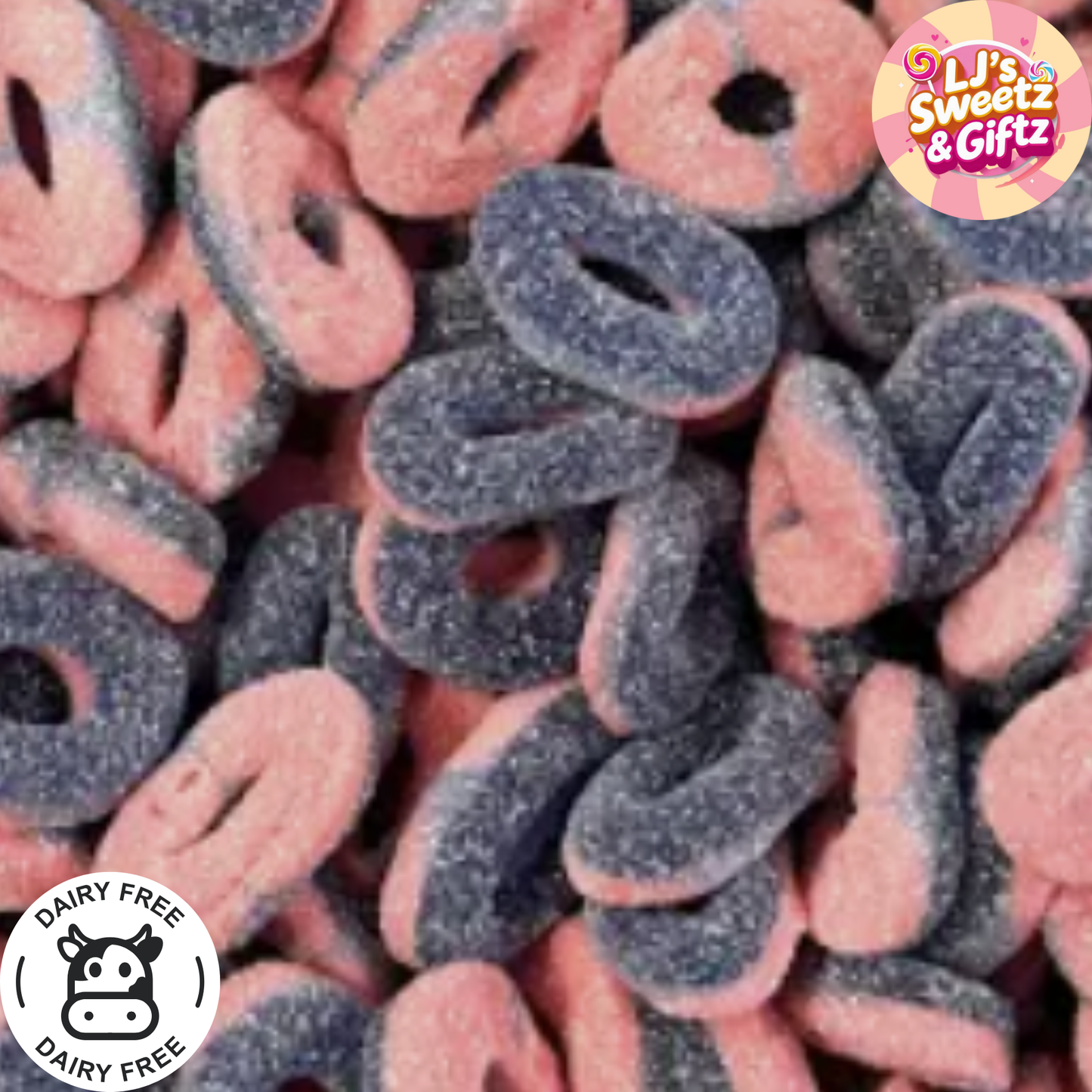 Sour Blueberry Rings 300g