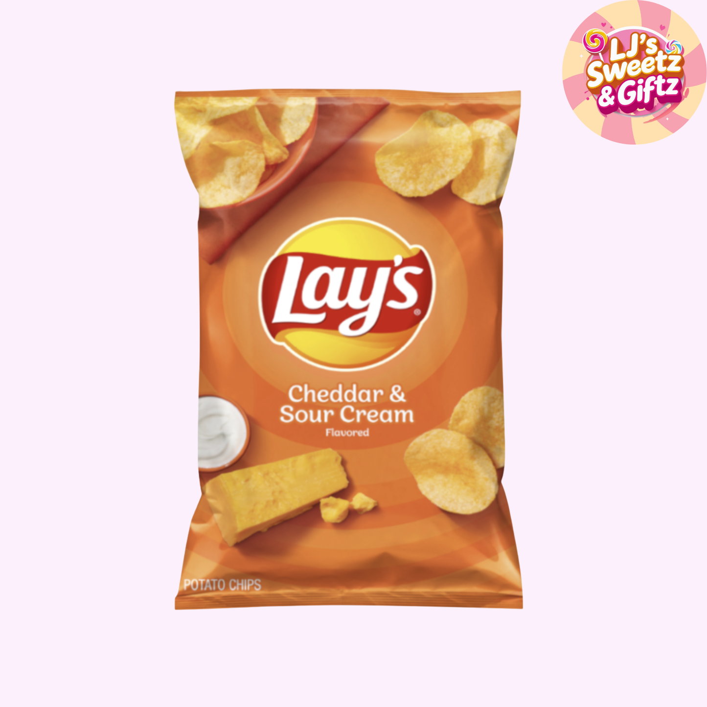 Lay's Cheddar & Sour Cream Potato Chips (184.2g) USA