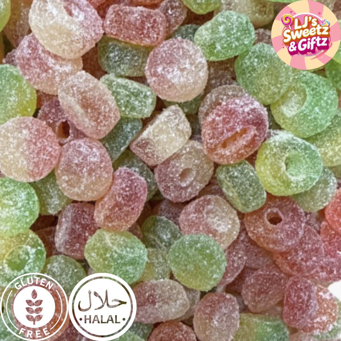 Mini Sour Hoops 300g