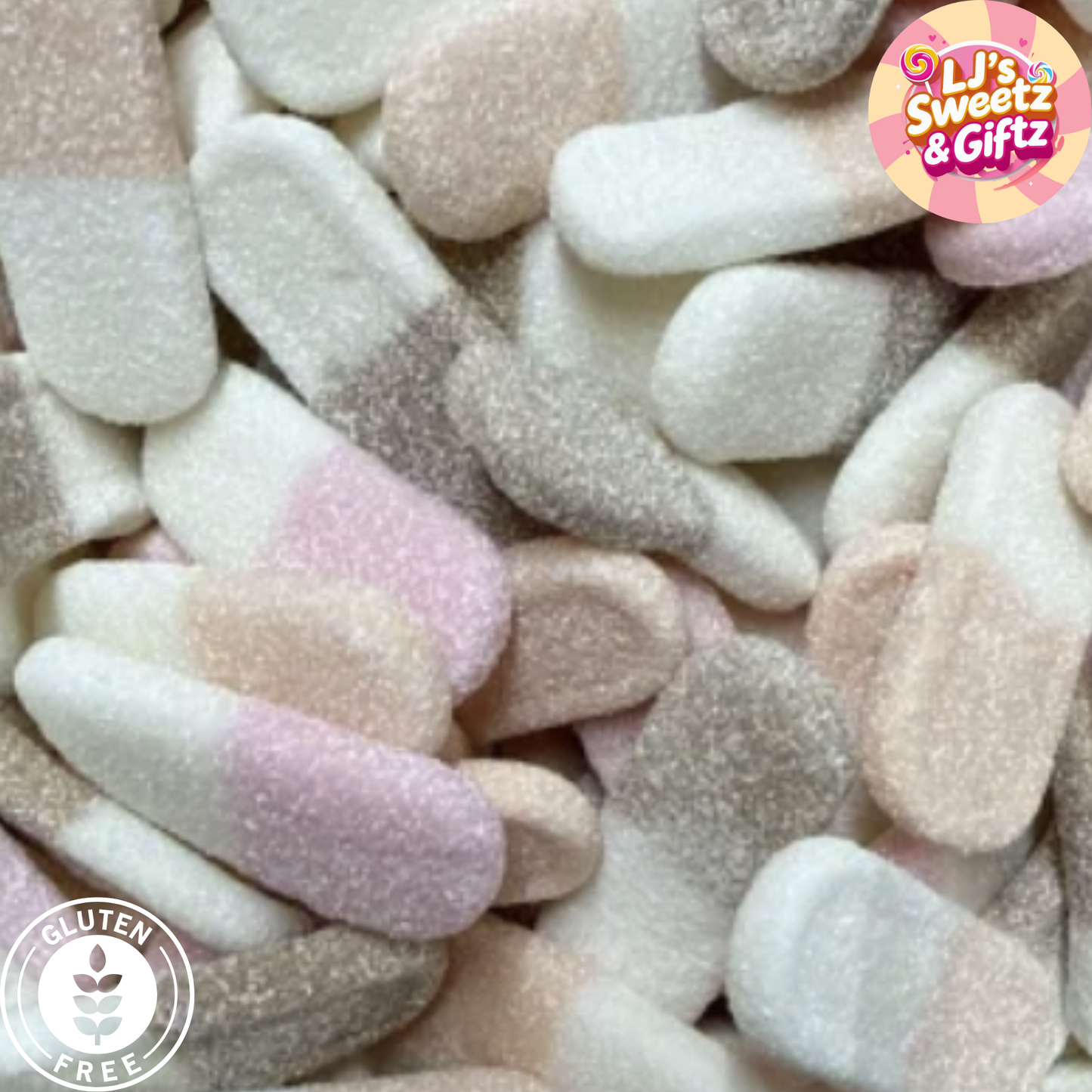 Sour Peach Cola & Strawberry Bricketts 300g