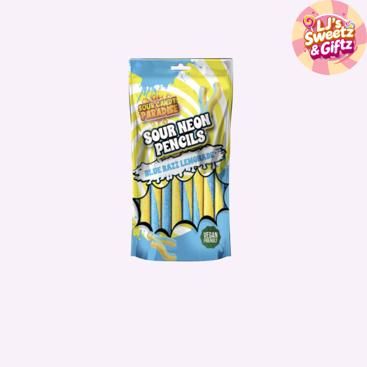 Candy Paradise Neon  Sour Pencils Blue Razz Lemonade